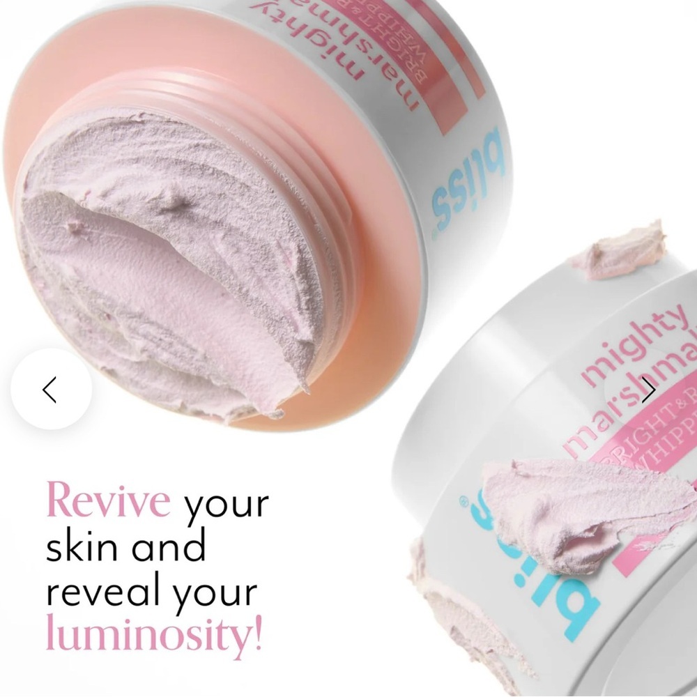 Bliss Mighty Marshmallow Bright & Radiant Mask - Pink and White - Picture 3 of 7